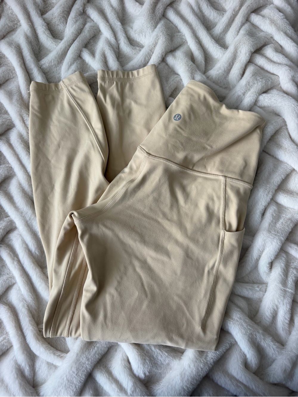 lululemon athletica Leggings - Light Beige/Cream